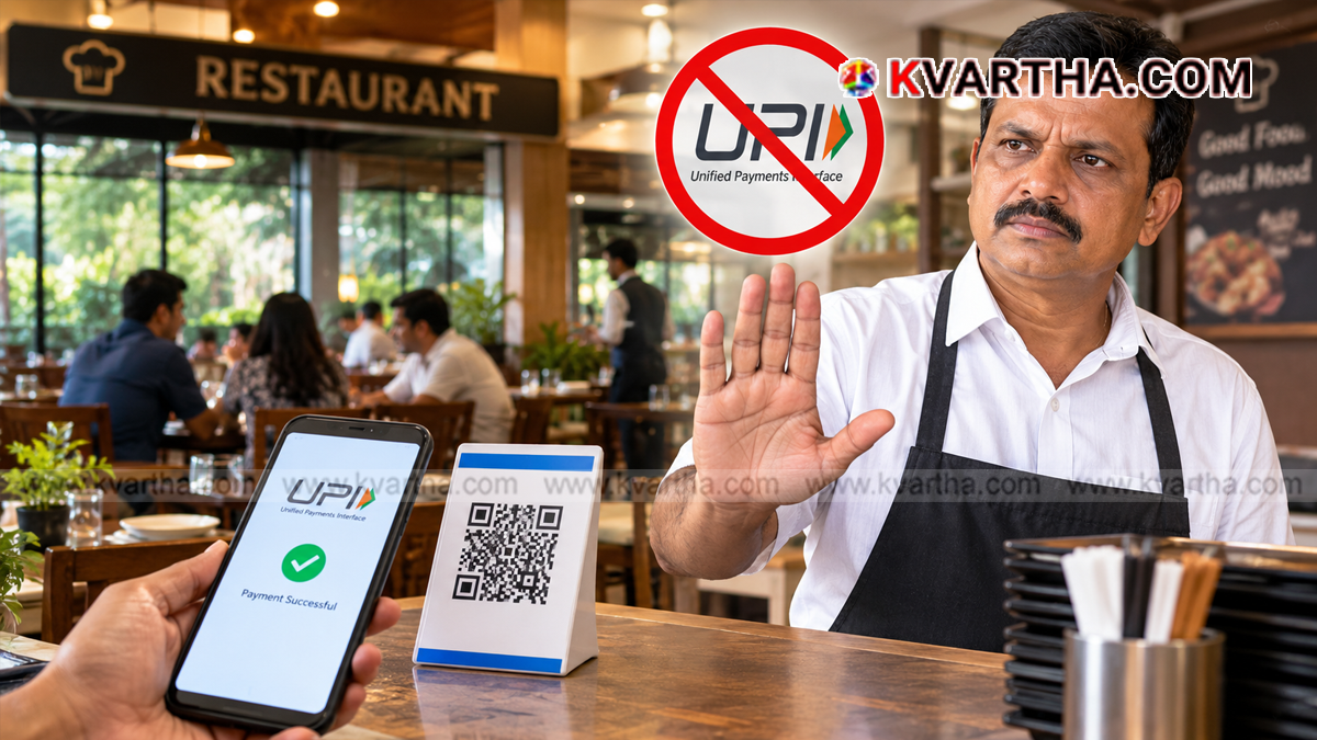  Representational image reflecting UPI digital payments and restaurant billing in Kerala