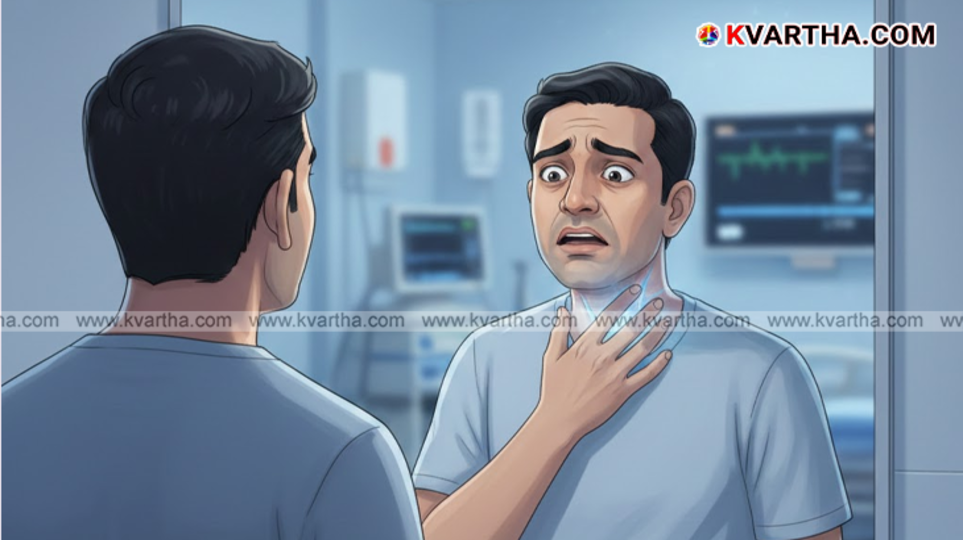 Medical illustration of carotid artery and surgery procedure