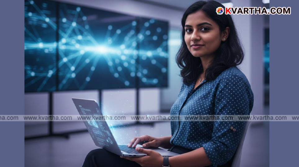 A person learning artificial intelligence concepts on a laptop.