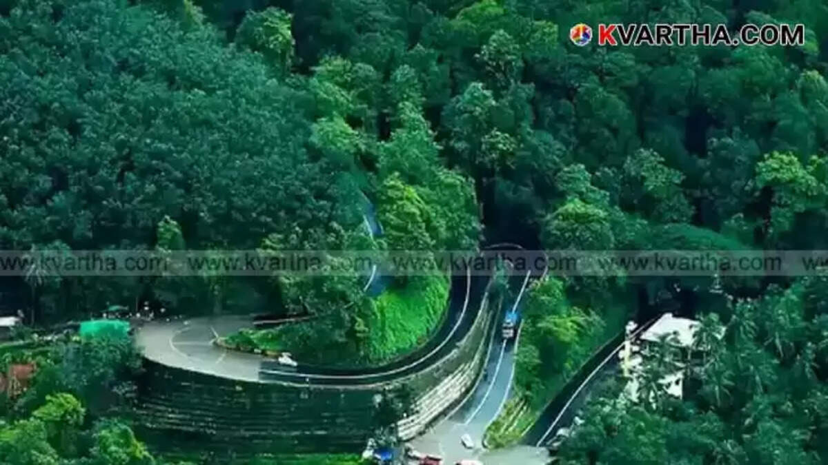 Traffic disruption at Thamarassery Pass.