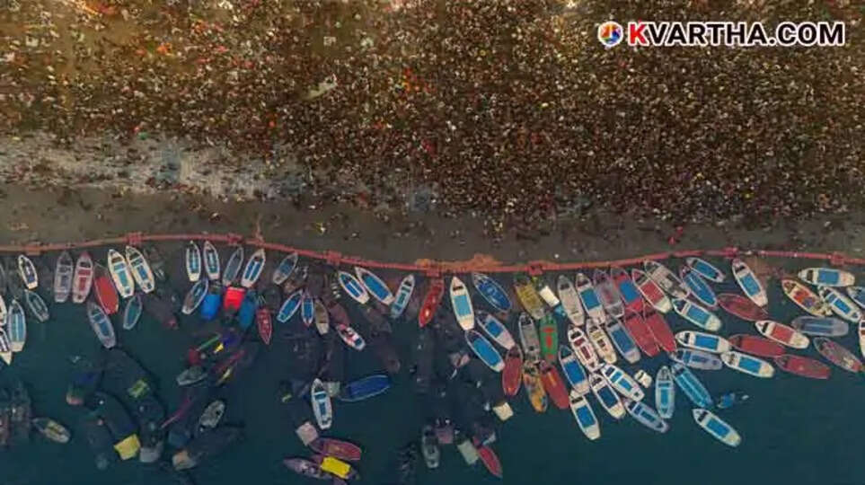 Sacred river at Kumbh Mela Prayagraj 2025