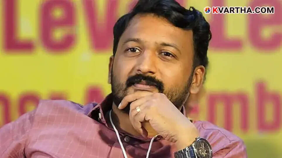 Portrait of Youth Congress leader Rahul Mankootathil.