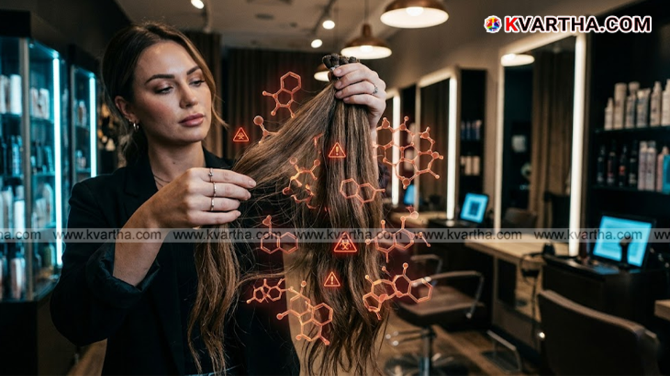 Various types of hair extensions and wigs that may contain toxic chemicals.