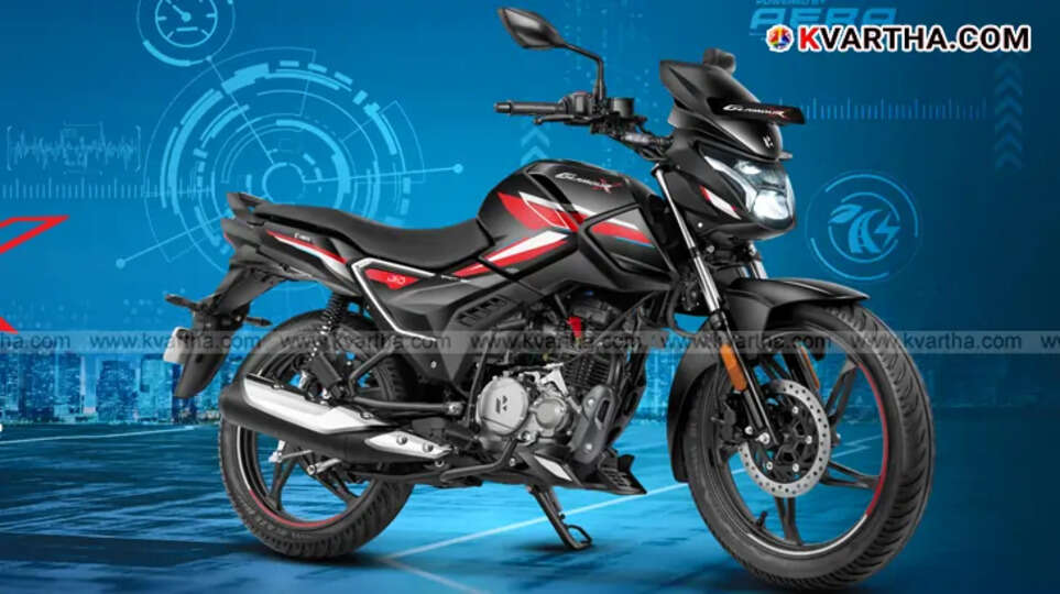 New Hero Glamour X motorcycle with H-shaped DRL.