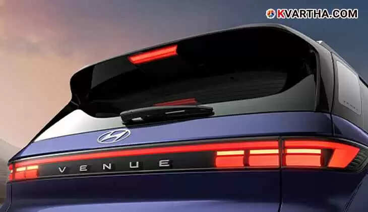 Hyundai Venue 2025 front profile with new LED lights