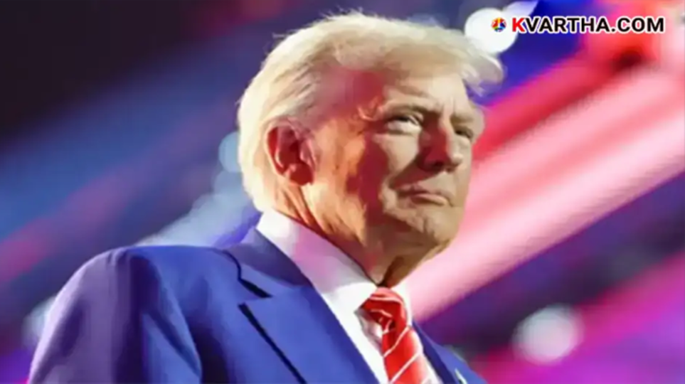 US President Donald Trump delivering a speech.