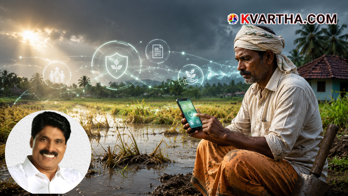 Representational image of agricultural land and crop damage relief in Kerala