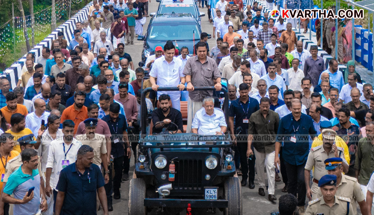Kerala CM Pinarayi Vijayan inaugurates Koduvalli overpass in Thalassery.