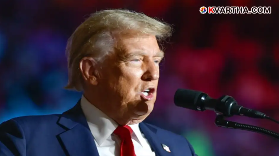 A symbolic scene of the UN Security Council and US President Trump.