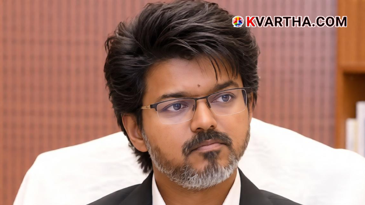 CM Vijay during a meeting.