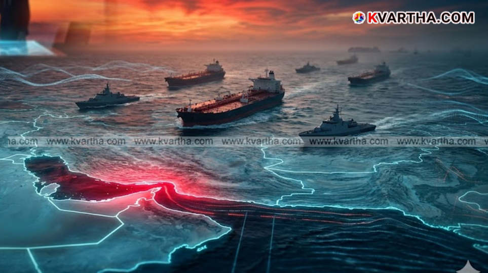 A symbolic view of the reactions of Iranian official media and the situation in the Strait of Hormuz.