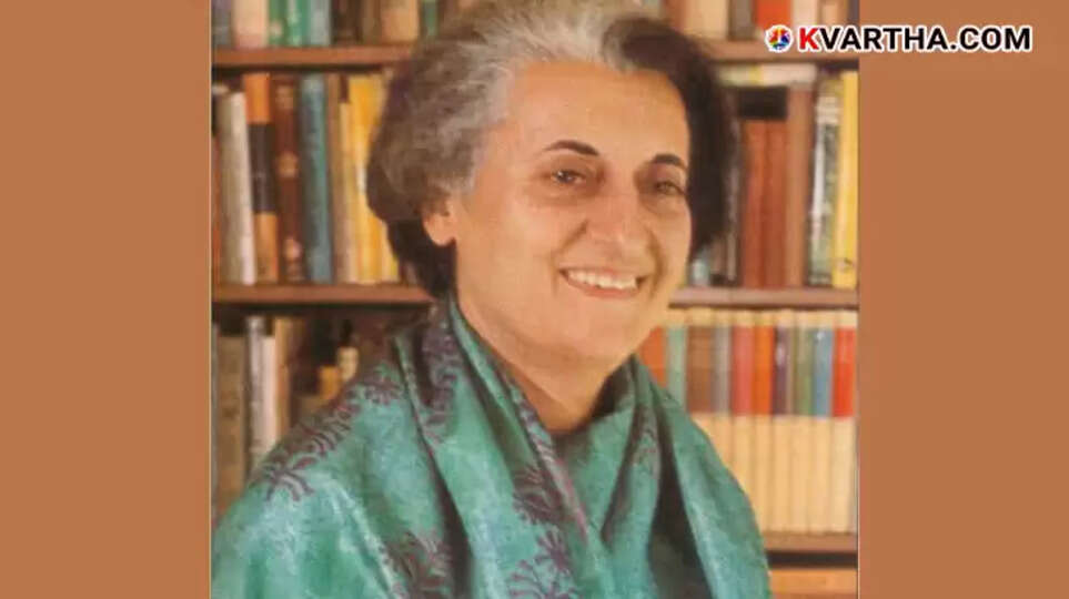  Portrait of former Indian Prime Minister Indira Gandhi.