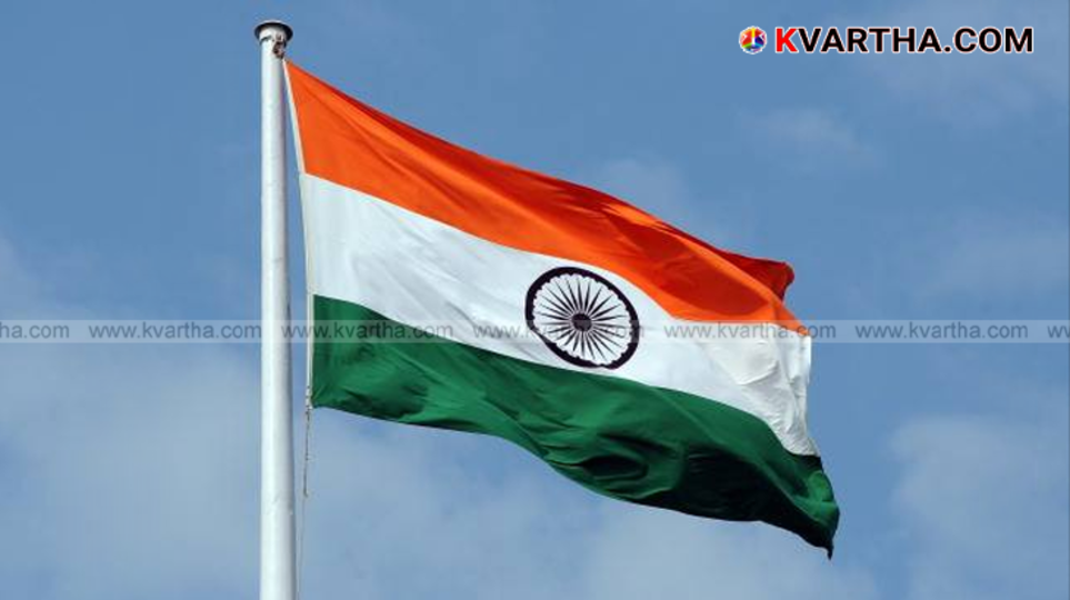 Indian National Flag waving high.