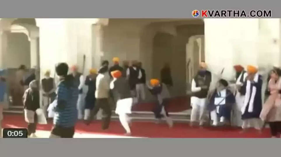 Assassination Attempt On Sukhbir Badal During His Penance At Golden Temple
