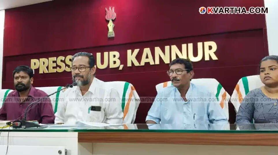  Dalit family protesting outside Kannur Collectorate due to landslide threat.