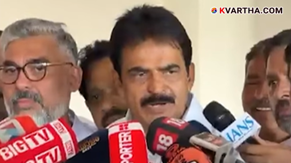 K.C. Venugopal MP addressing the media regarding the political situation in Kerala in March 2026.
