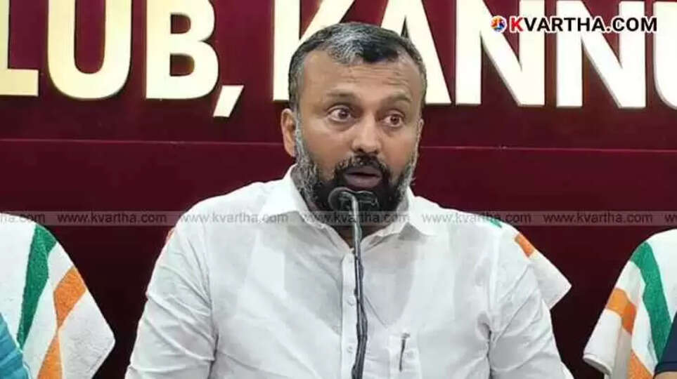 C O T Nazeer speaking to media at a press conference in Kannur.
