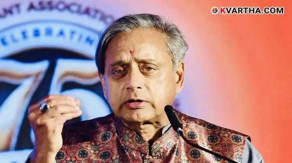 Shashi Tharoor MP in a political setting