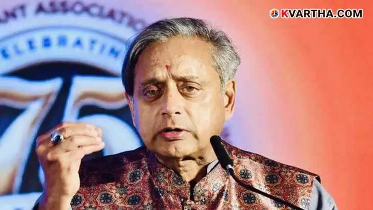 Shashi Tharoor MP in a political setting