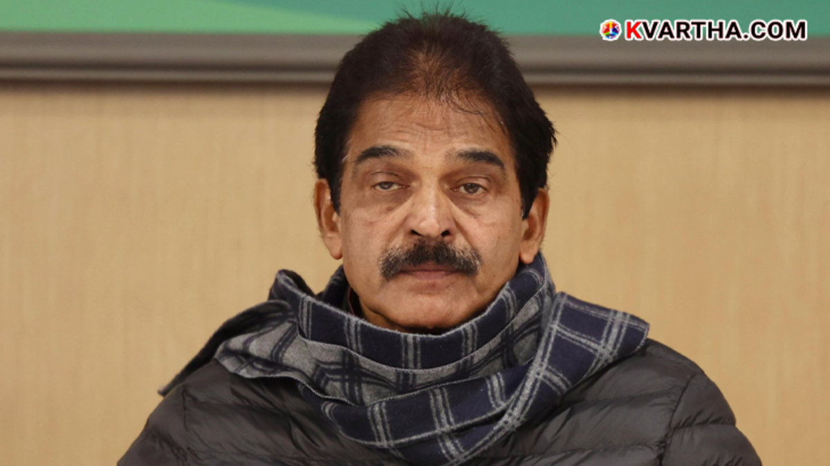  KC Venugopal MP addressing a press conference.
