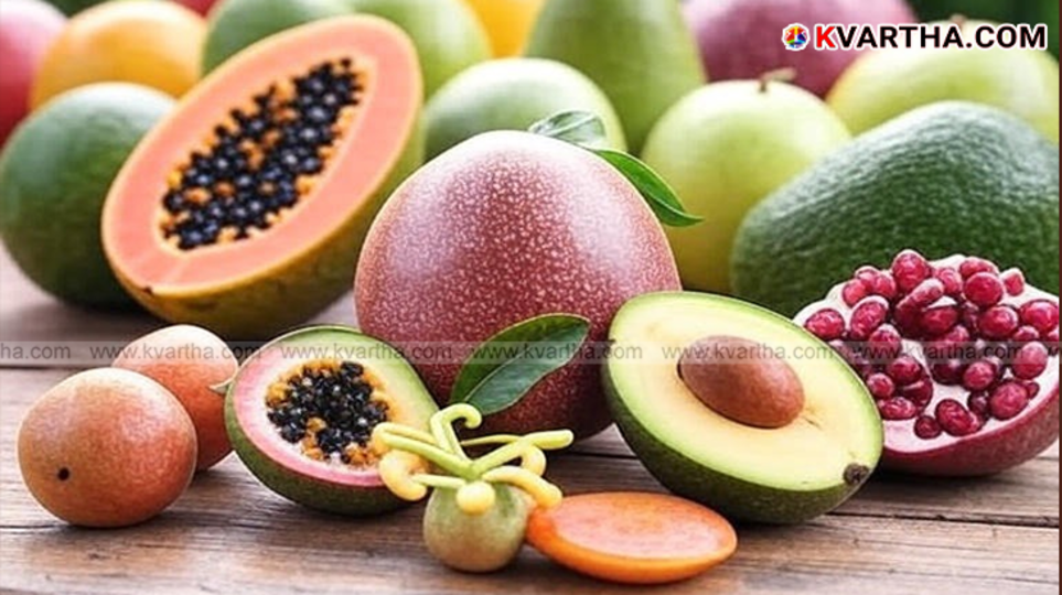 Close-up of passion fruit halves.