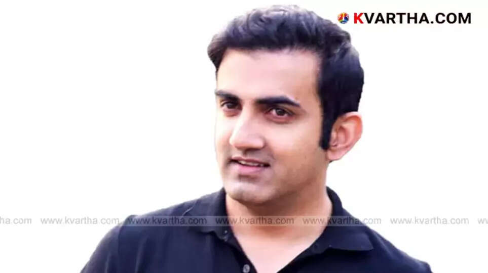 Indian cricket team head coach Gautam Gambhir. 