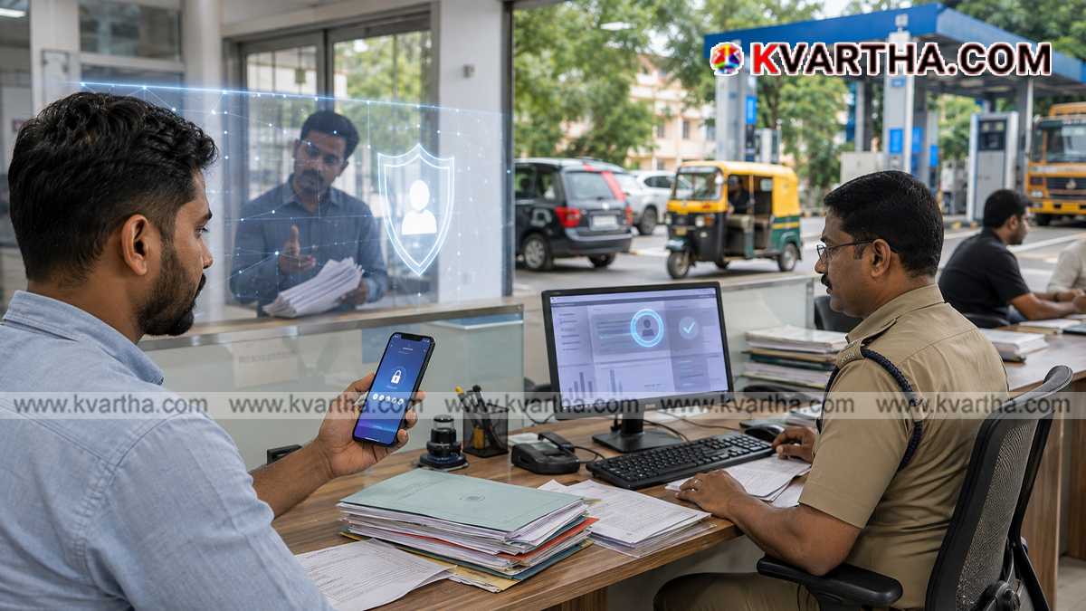 Representational image of Kerala MVD implementing Aadhaar OTP for vehicle services