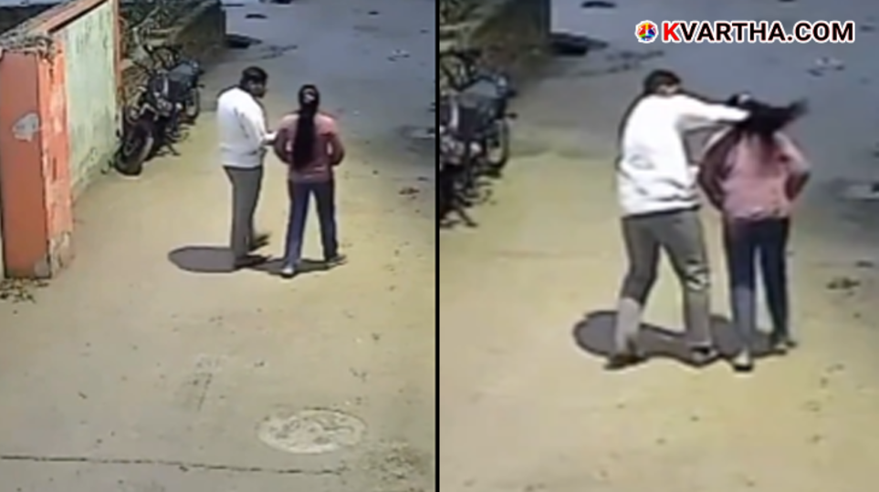 Police officers at a crime scene in Mainpuri, Uttar Pradesh.