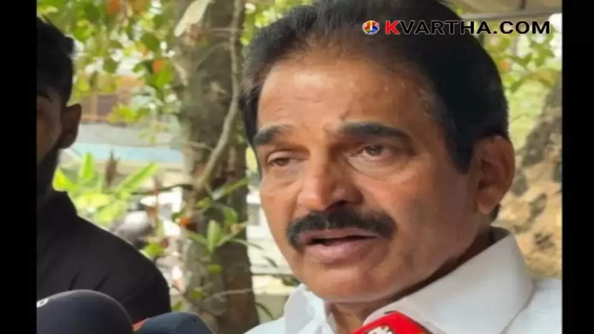 KC Venugopal MP speaking at a press conference in Alappuzha
