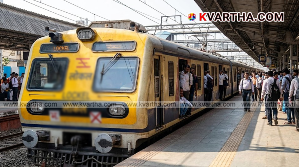 The beautifully decorated exterior of the Bharat Gaurav luxury tourist train parked at a platform.