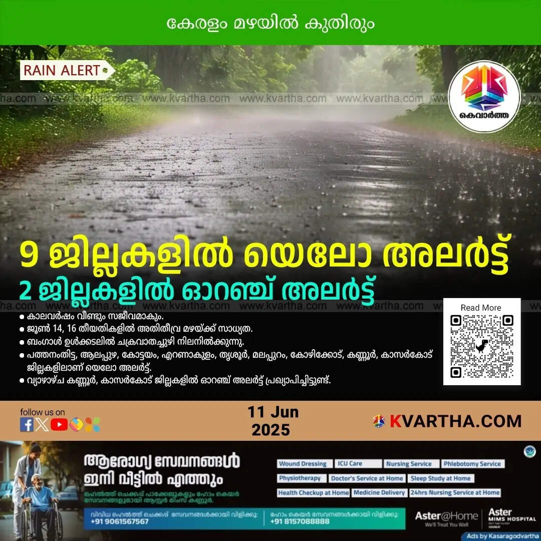Monsoon strengthens in Kerala with a cyclone