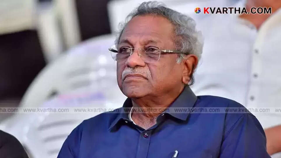 Director Shaji N Karun smiling during a film event