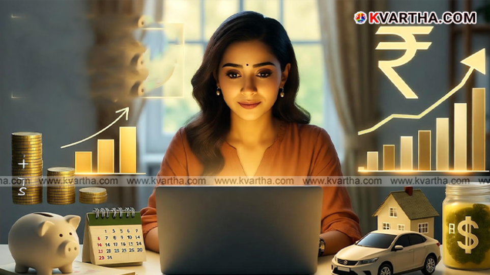 Hand pointing to a financial pie chart