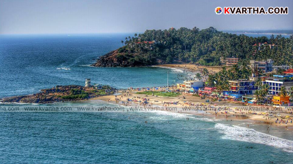 Kovalam Beach with new streetlights and CCTVs