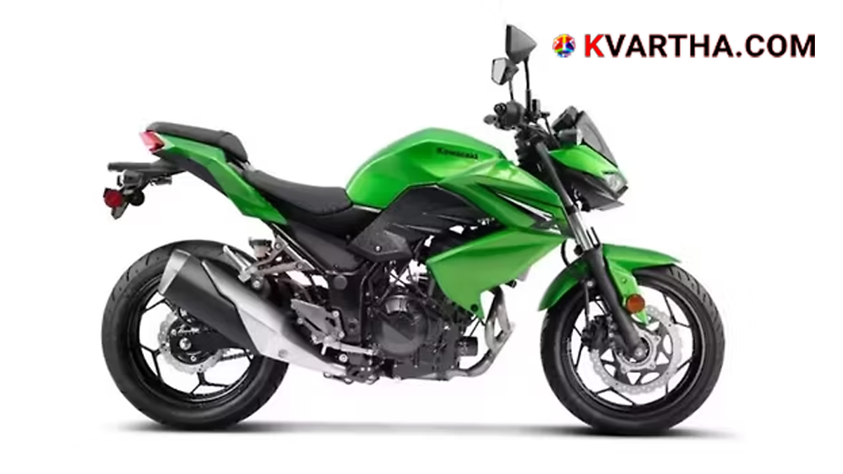  The newly launched Kawasaki Z300 showcasing its Sugomi design
