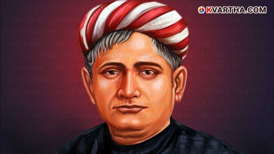 Bankim Chandra Chatterjee and Rabindranath Tagore side by side.