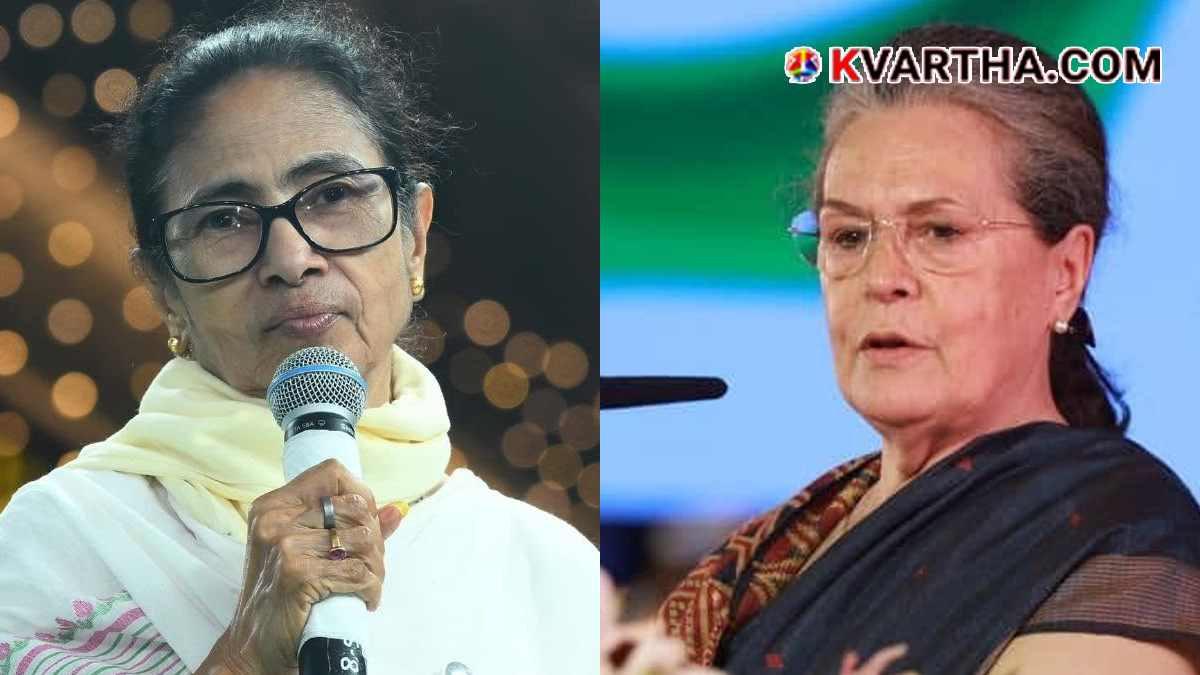 West Bengal Chief Minister Mamata Banerjee and Congress leader Sonia Gandhi.