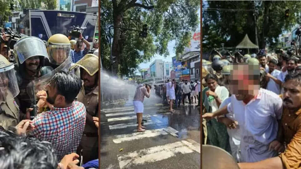 Youth Congress protesters clash with police