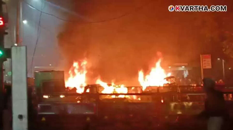 Site of car explosion near Delhi's Red Fort Metro Station.