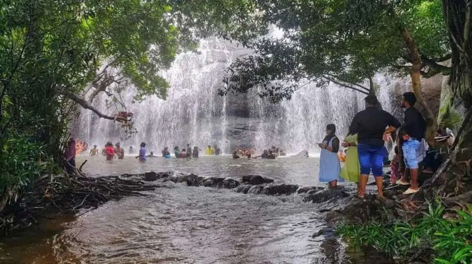 A breathtaking view of Anayadykuttu waterfall