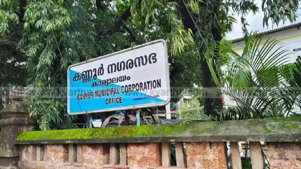 Alt Text:&nbsp;Festive decorations in Kannur city