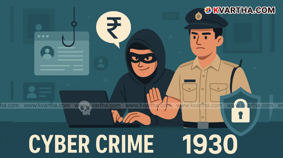 Kerala Police social media post warning about cyber fraud.