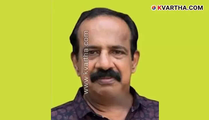 Accident site in Pilaathara where former KSFE manager was hit by a car