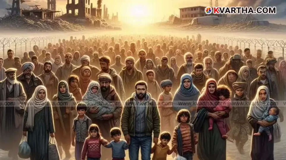 Image depicting World Refugee Day, showing displaced people