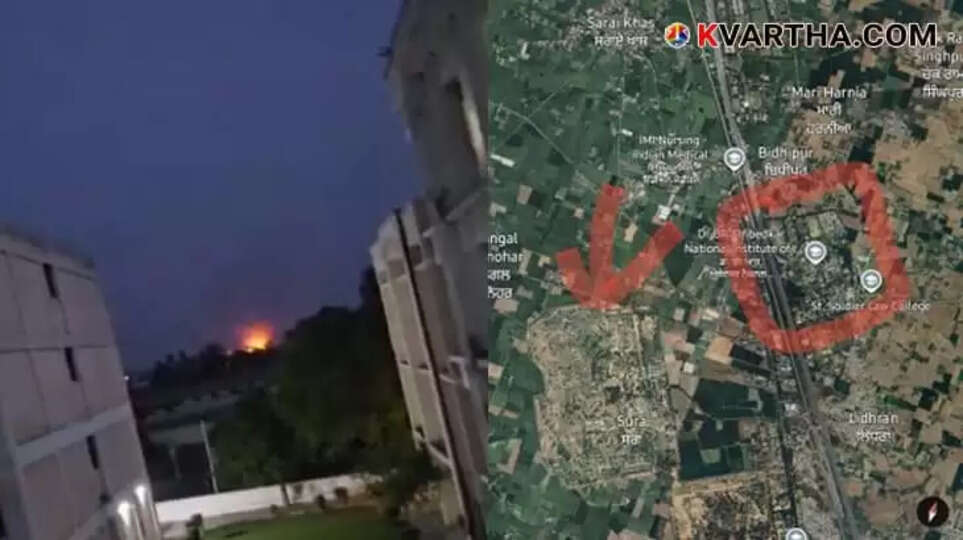 Tense situation at the India-Pakistan border with military personnel and equipment.