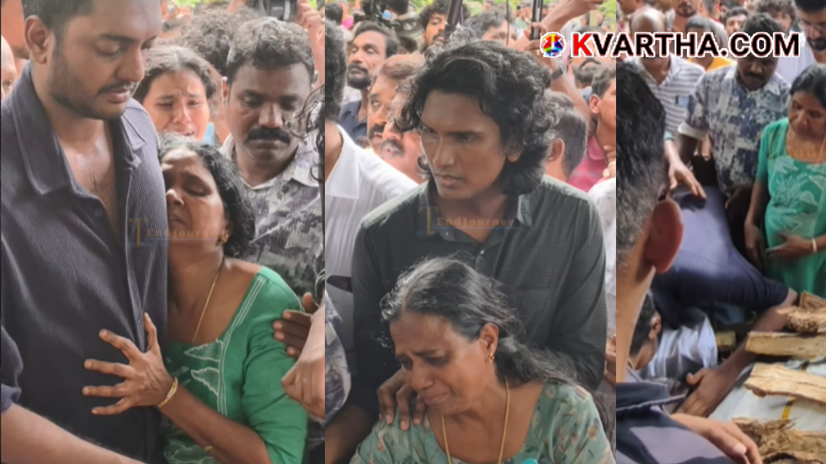 People paying tribute to the late actor Salim Kumar.
