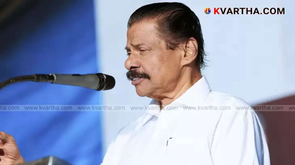 Portrait of CPI(M) Kerala State Secretary M.V. Govindan.