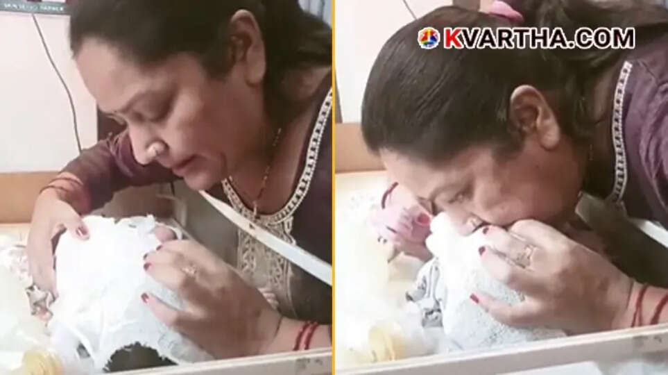 Doctor Rooma giving mouth-to-mouth resuscitation to a newborn baby at a health center in Saharanpur.