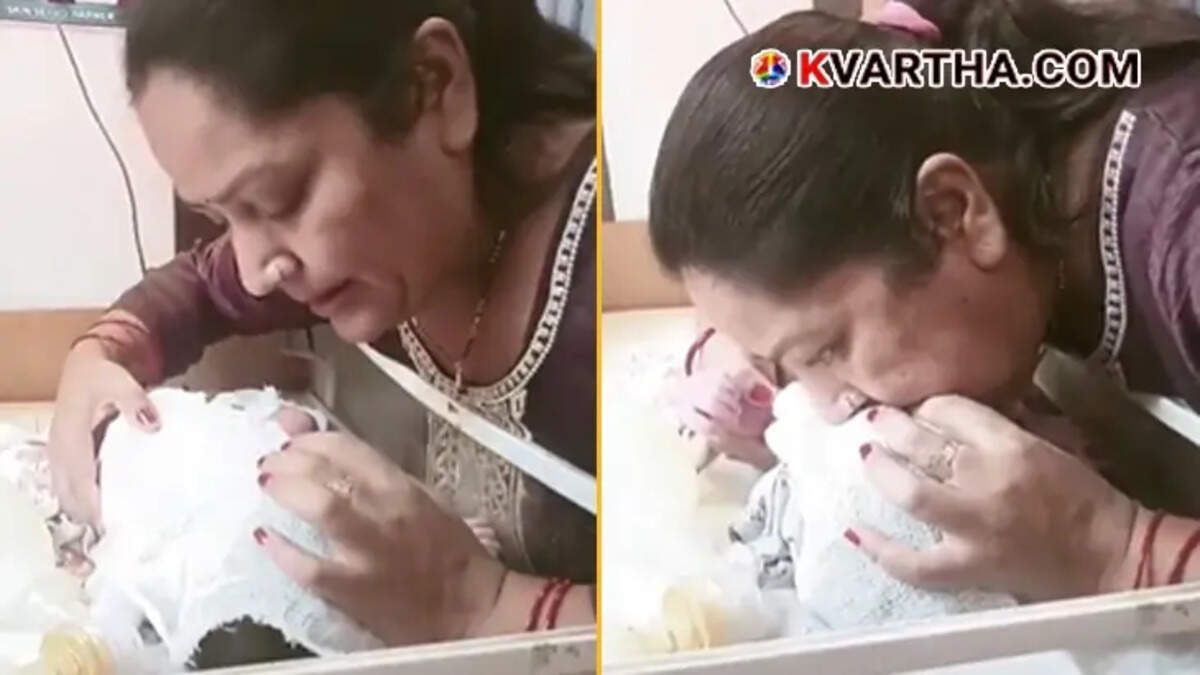 Doctor Rooma giving mouth-to-mouth resuscitation to a newborn baby at a health center in Saharanpur.