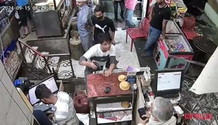 Delhi hotel robbery CCTV footage